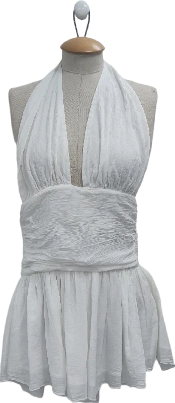 Etta Collection White Acropolis Dress UK S/M