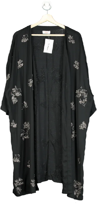 Yours Black Luxe Kimono UK 26-28