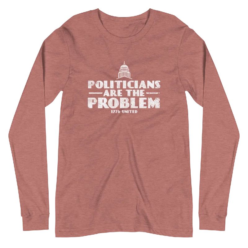 Politicians Are The Problem Long Sleeve Tee - Women's