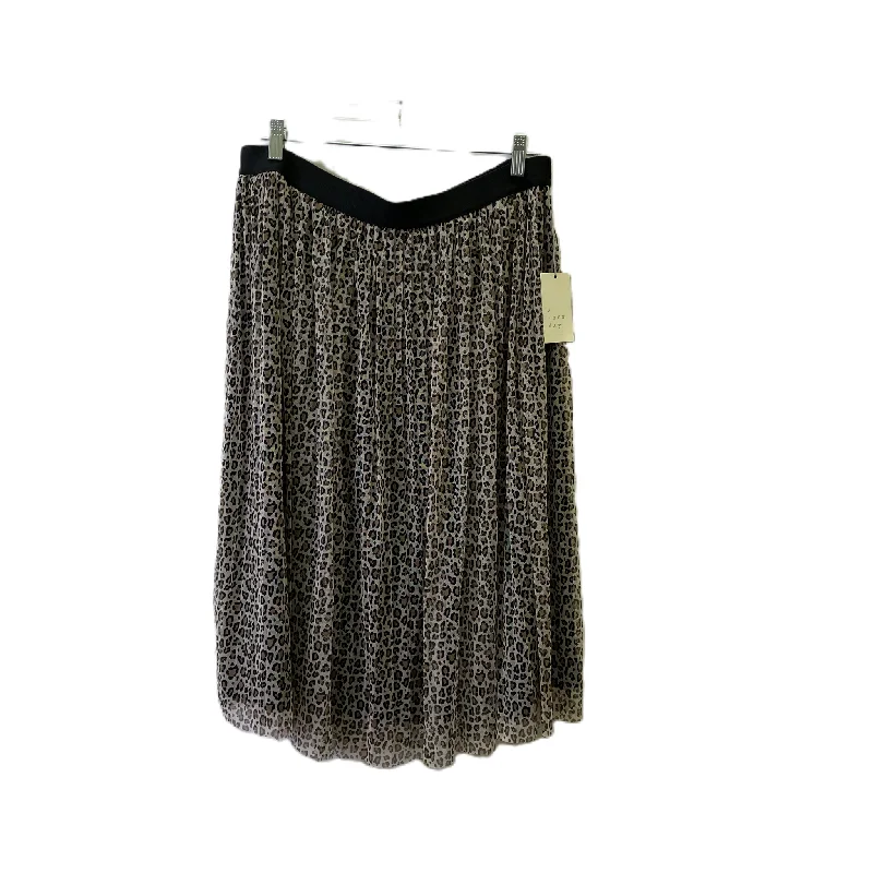 Skirt Midi By A New Day In Animal Print, Size: Xl