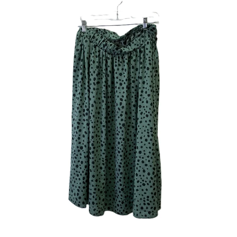 Skirt Midi By Shein In Green, Size: Xl