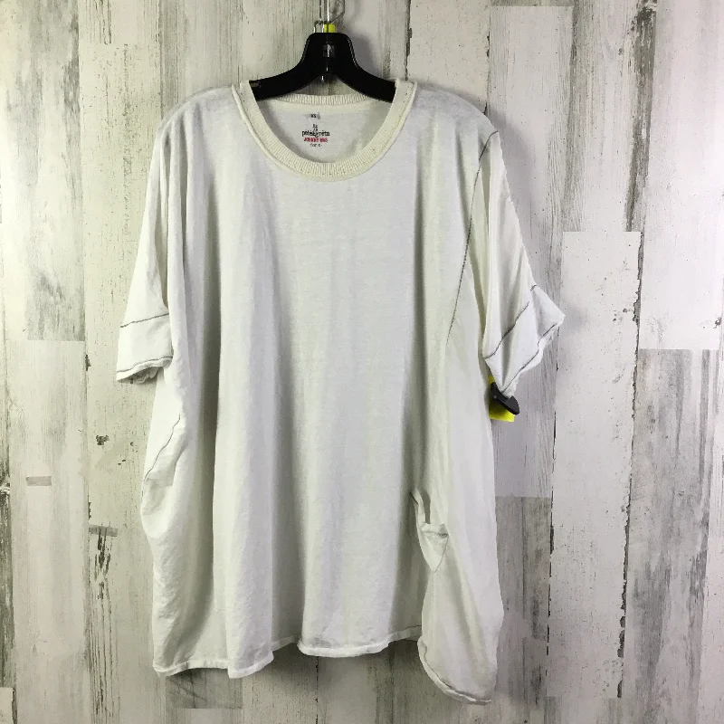 Top Short Sleeve By Johnny Was In White, Size: Xs