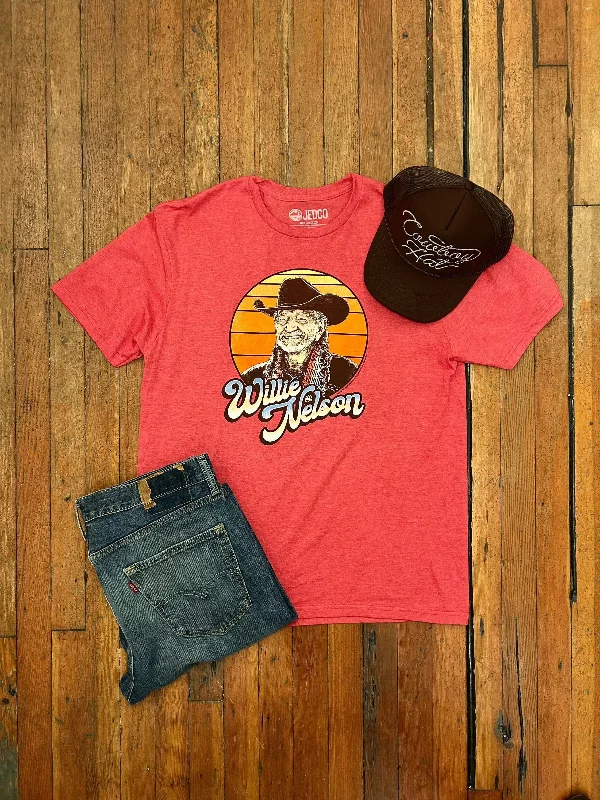 Willie Nelson Sunset Stripes T-Shirt