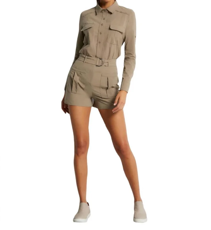 Kaylyn Short In Khaki