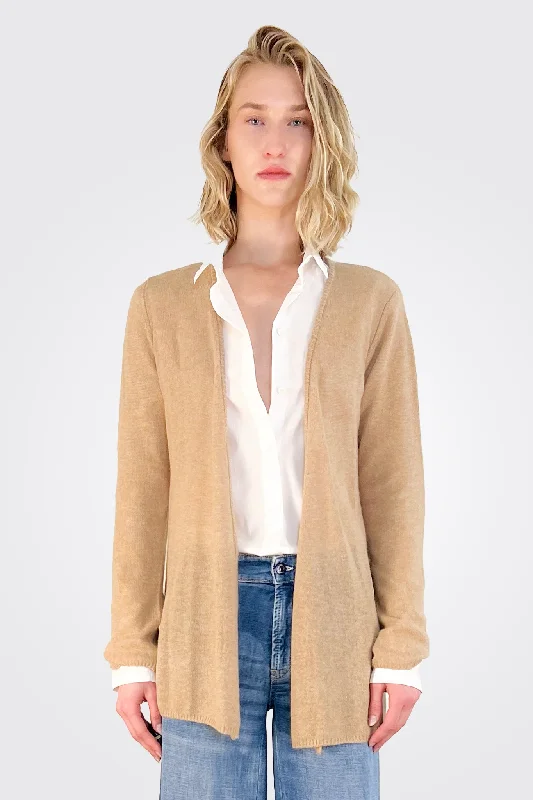 Cashmere Open Duster - Caramel