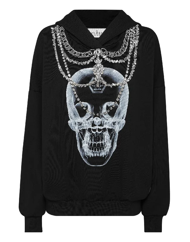 Hoodie sweatshirt X-Ray with Crystals