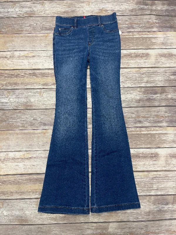 Jeans Flared By Spanx In Blue Denim, Size: S