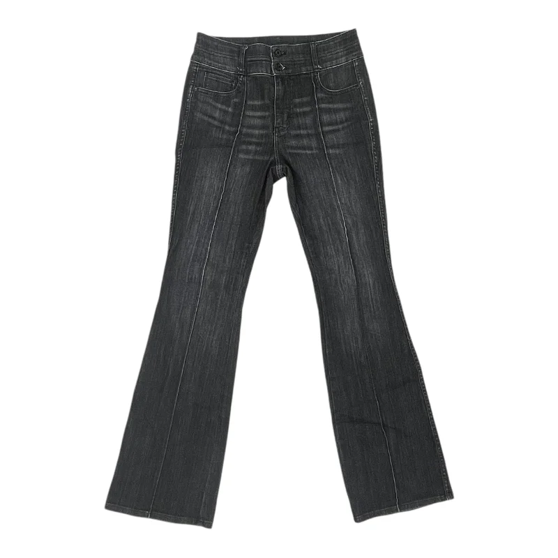 Jeans Flared By White House Black Market In Black Denim, Size:6