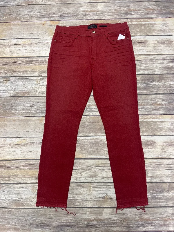 Jeans Skinny By 7 For All Mankind In Red, Size: 10