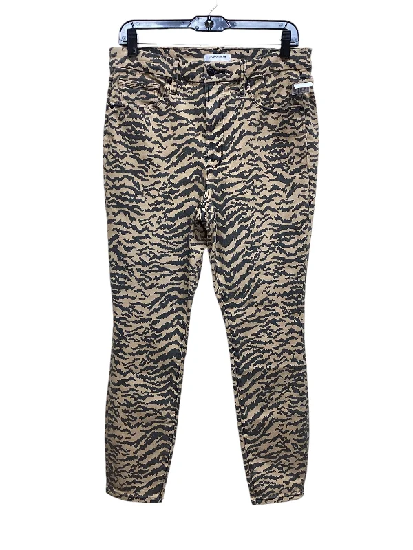 Jeans Skinny By Good American In Animal Print, Size: 12