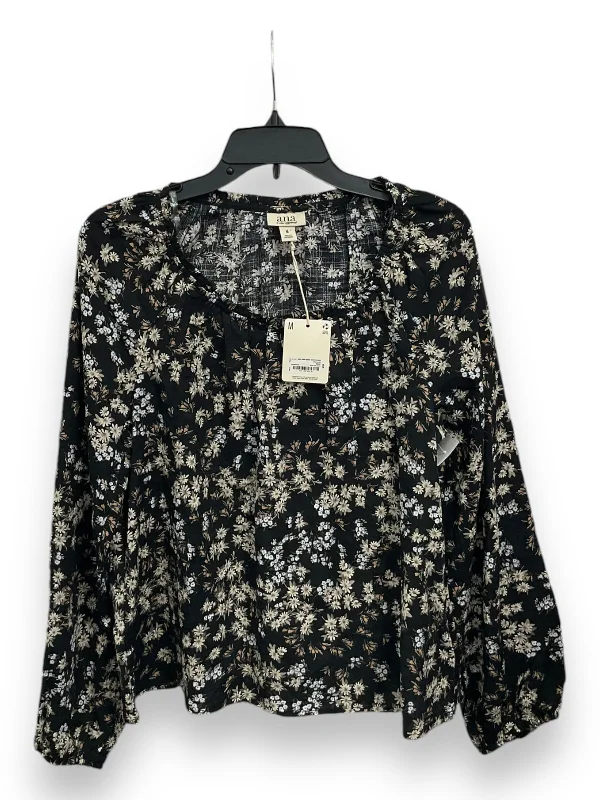 Top Long Sleeve By Ana In Floral Print, Size: M