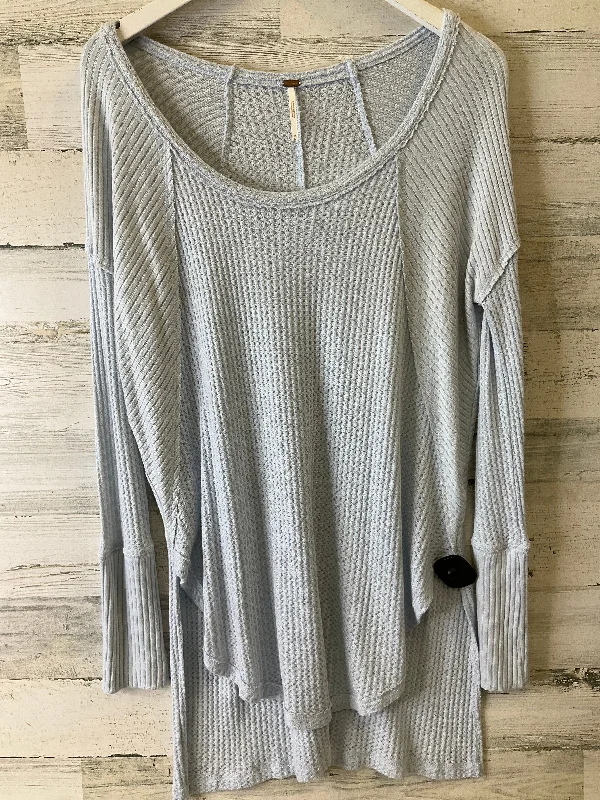 Top Long Sleeve By Free People In Blue, Size: M