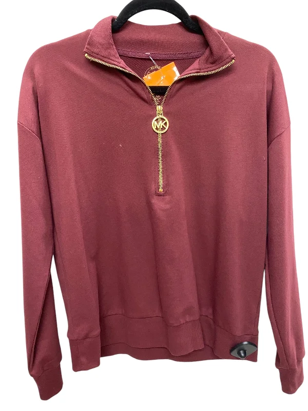 Top Long Sleeve By Michael By Michael Kors In Red, Size: S