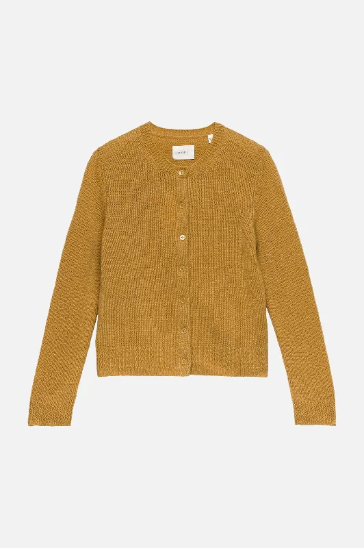 Danae Cashmere Cardigan in Teak