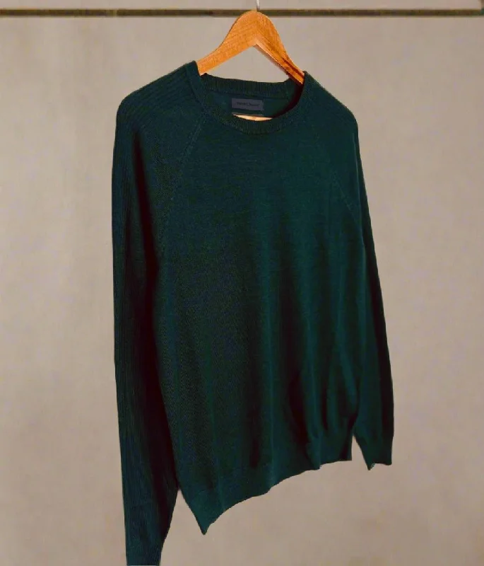 Green Men's Merino Wool Jumper